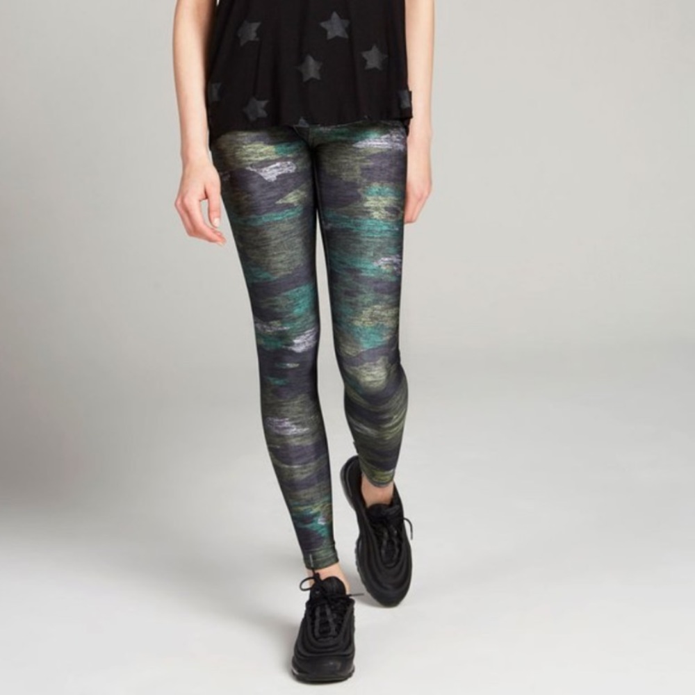 Heathered Camo Tall Band Leggings